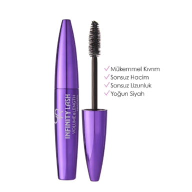 Nazel Kozmetik Golden Rose Infinity Lash Volume & Length Mascara - Black - Kıvrım Veren Maskara - 8691190069261
