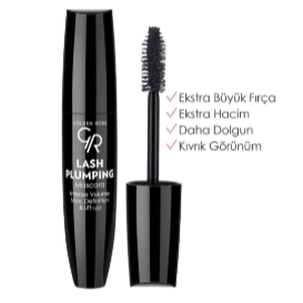 Nazel Kozmetik Golden Rose Lash Plumping Mascara - Black - Hacim Veren Maskara - 8691190121655