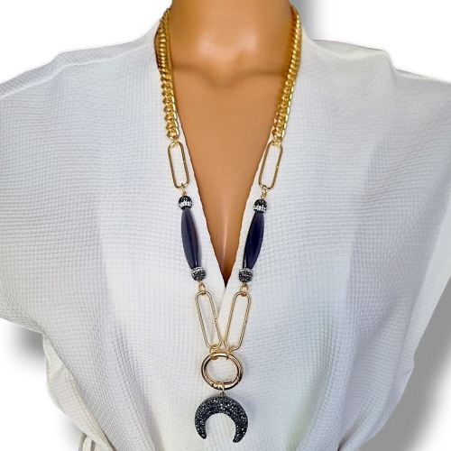 ELLENT Cat's Eye Charm Kolye
