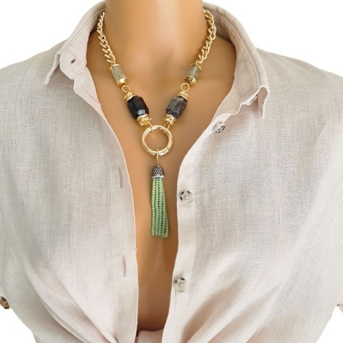 ELLENT Tassel Harmony - Havlit , Jade Kolye