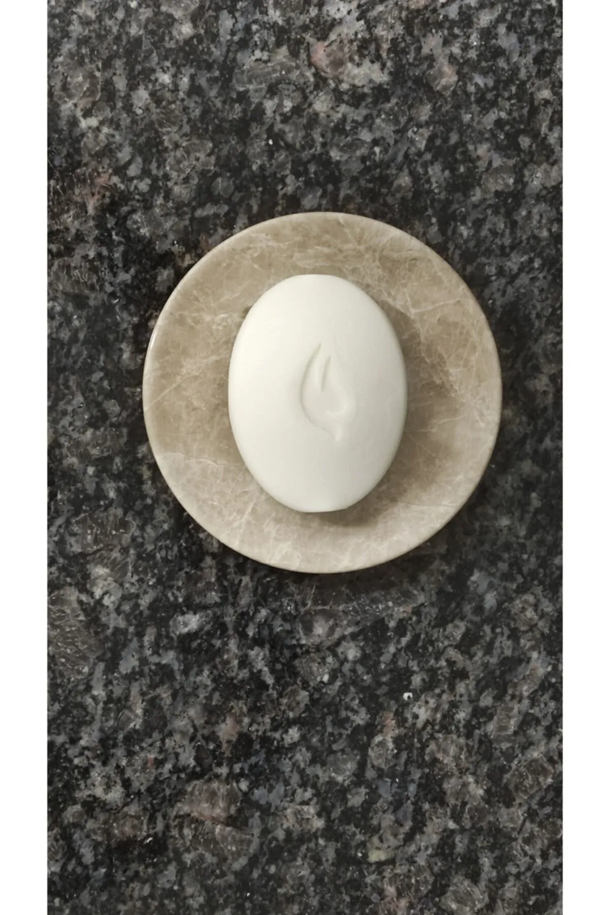 Pergamon Beige (bej) Renk Mermer Katı Sabunluk Gerçek Mermer görsel 4