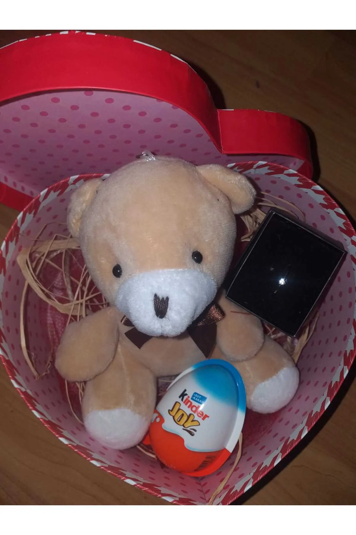 MY-NİL YÜZÜĞÜ BUL Aşkım Sevgilim Eşim Kutuda Ayıcık Kinder Joy ve YÜZÜK görsel 5