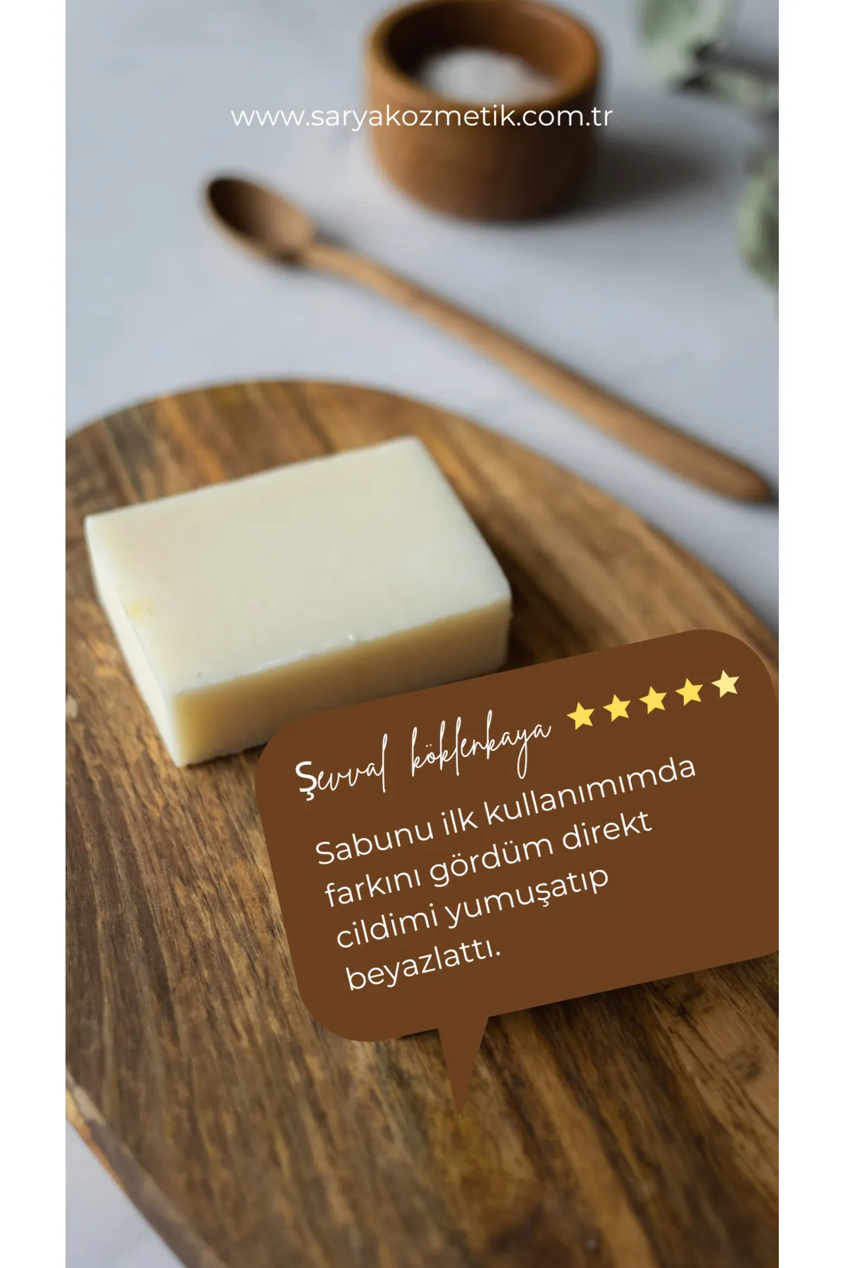 SARYA COSMETİC Leke ve Beyazlatıcı Sabun 100 Gr (Arbutin, Salisilik asit, Kojik asit, Vitamin E) görsel 4