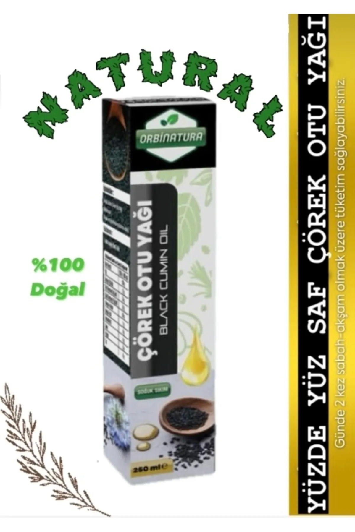 SARYA COSMETİC Çörek Otu Yağı 250 ml Soğuk Sıkım görsel 2